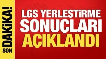 Son dakika: LGS yerleştirme sonuçları açıklandı