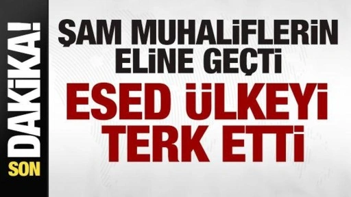 Son dakika: Şam muhaliflerin eline geçti! Esed ülkeyi terk etti