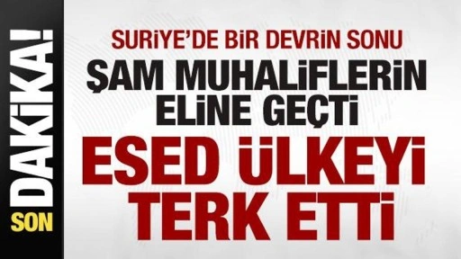 Son dakika: Suriye'de bir devrin sonu! Şam muhaliflerin eline geçti! Esed ülkeyi terk etti