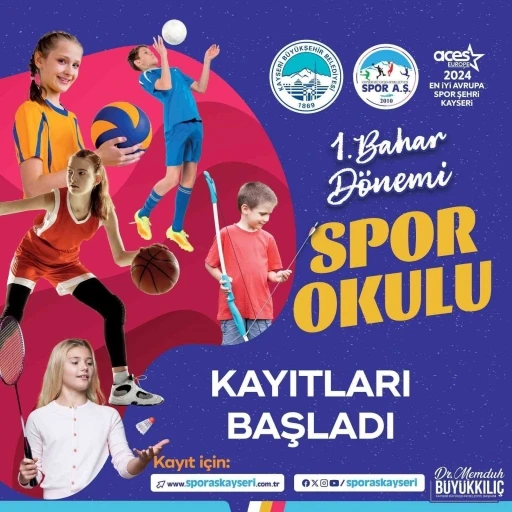 Spor A.Ş.’nin 1. Bahar Dönemi Spor Okulu kayıtları başladı
