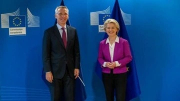 Stoltenberg ve von der Leyen Brüksel&rsquo;de bir araya geldi