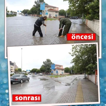 Su baskınları için yapılan çalışmalar fotoğraflar ile kayıt altına alınarak öncesi ve sonrası kamuoyu ile paylaşıldı
