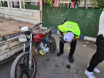 Şüpheli motosiklet trafik polislerinin dikkatini Çekti
