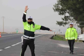 Suruç yolunda dron destekli denetim
