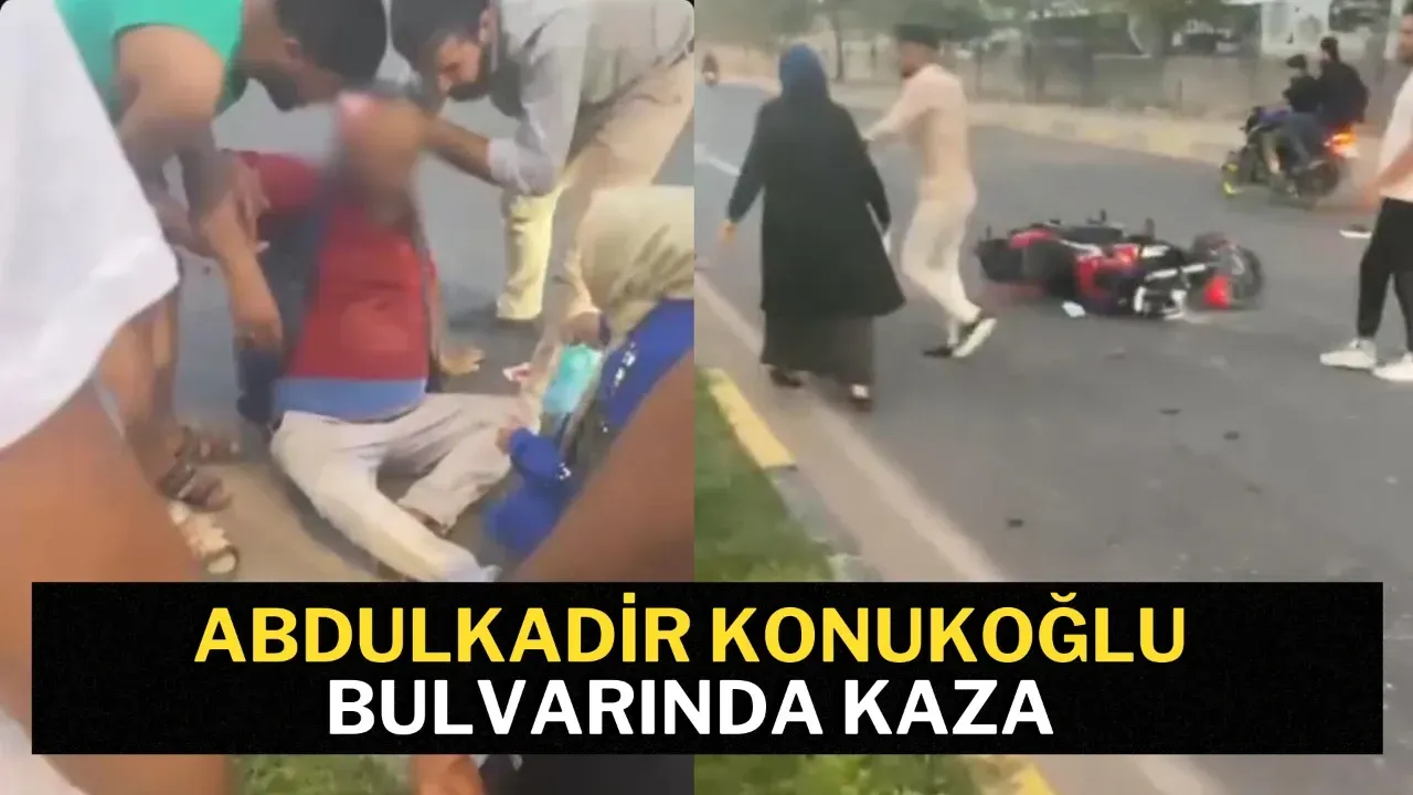 Sürücü yola savruldu!