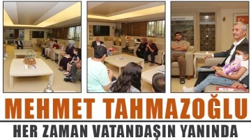 Tahmazoğlu, vatandaşlarla bir araya geldi