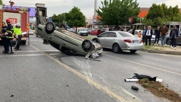 Takla atan araçtan fırlayan sürücü hayatını kaybetti
