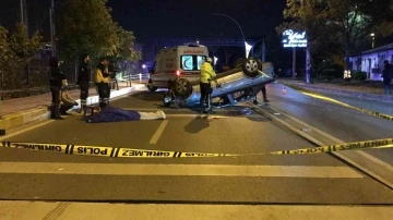 Takla atan otomobildeki 16 yaşındaki genç hayatını kaybetti
