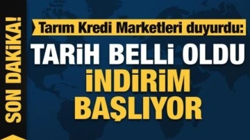 Tarım Kredi marketlerinde indirim başlıyor: Tarih açıklandı