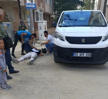 Tekirdağ’da devrilen motosikletin sürücüsü yaralandı
