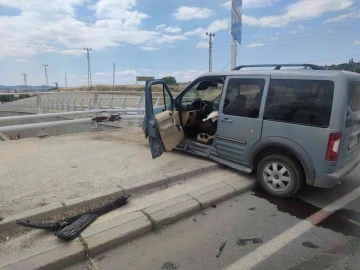 Tekirdağ’da kazada faciayı korkuluk demirleri engelledi: 1 yaralı
