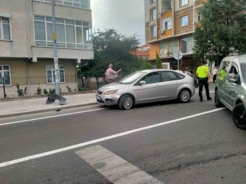 Tekirdağ’da motosikletli otomobille çarpıştı: 1 yaralı
