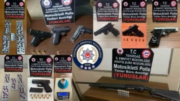 Tekirdağ’da silah ve uyuşturucu ele geçirildi: 20 gözaltı
