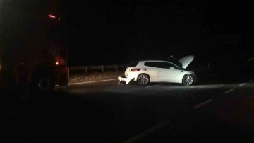 Tekirdağ’da trafik kazası: Direksiyon hakimiyetini kaybeden sürücü yön tabelasına çarptı
