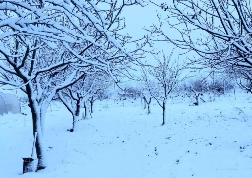 Tekirdağ Hayrabolu’da kar yağışı
