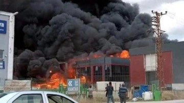 Tekirdağ'daki fabrika yangını 9 saatte söndürüldü
