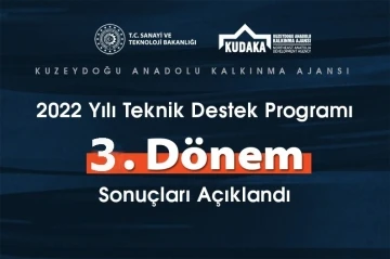 Teknik Destek Programı 3. Dönem Sonuçları açıklandı
