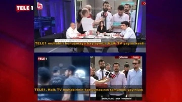 TELE 1 ile Halk TV arasında "muhabir" polemiği: Sesimizi kestiler