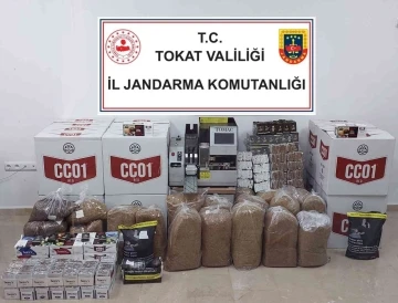 Tokat’ta 224 Bin 800 adet boş makaron ele geçirildi
