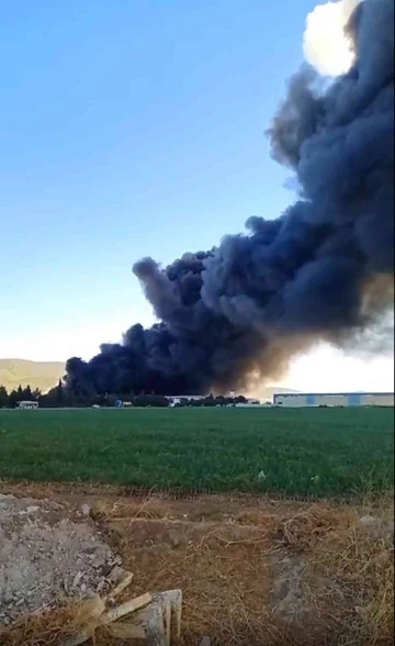 Torbalı’da yatak fabrikasında yangın
