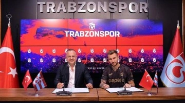 Trabzonspor'da yeni transfer Draguş için imza töreni düzenlendi