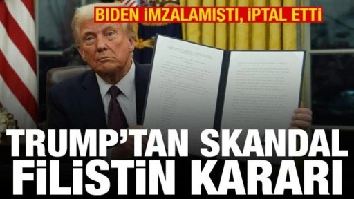 Trump, İsrailli yerleşimcilere yaptırım öngören kararnameyi iptal etti