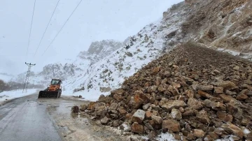 Tunceli’de heyelan
