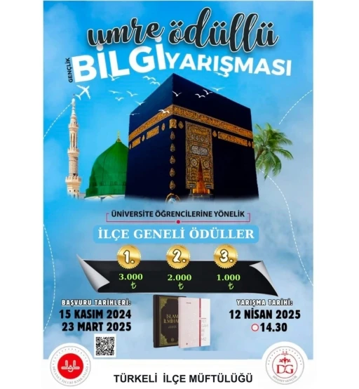 Türkeli’de Umre Ödüllü Bilgi Yarışmaları başvuruları başladı
