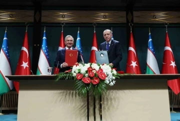 Türkiye ve  Özbekistan arasında 18 anlaşma
