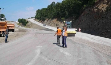 Üniversite yolundaki çalışmalar tamam
