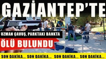  Uzman çavuş, parktaki bankta ölü bulundu