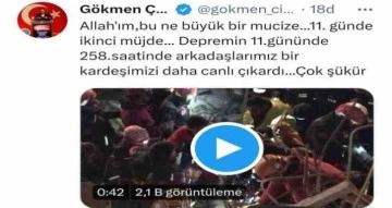 Vali Çiçek: "11. günde ikinci müjde"