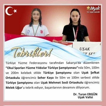 Vali Ergün’den Uşaklı sporculara tebrik
