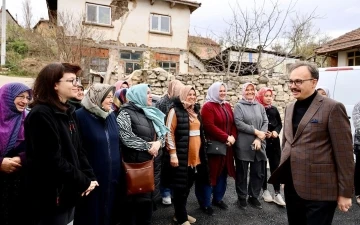 Vali Kızılkaya, Çakırpınar ve Çengeller köyünde İl Özel İdare’nin yatırımları incelendi
