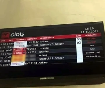 Van’da THY’nin bazı uçuşları iptal olunca yolcular tepki gösterdi
