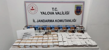 Yalova’da jandarmadan kaçak sigara operasyonu
