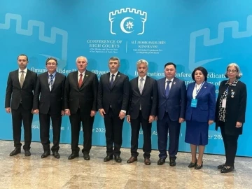 Yargıtay Başkanı Akarca, Uluslararası Konferans ve Türk Devletleri Yüksek Mahkemeleri Konferansı için Azerbaycan’da

