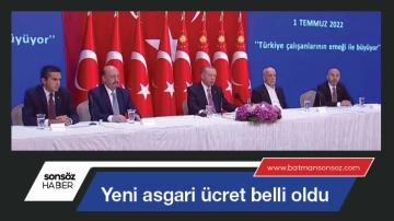 Yeni asgari ücret belli oldu