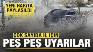 Yeni harita paylaşıldı! Çok sayıda il için uyarı! İstanbul, Ankara, İzmir, Gaziantep’te  hava durumu