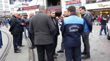 Yeni önlemler sonrasında İstiklal Caddesi’nde denetim yapıldı
