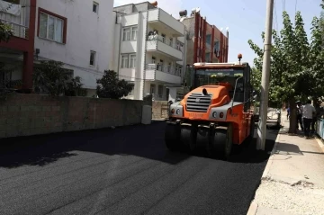 Yeni Sanayi Mahallesinde asfalt çalışması
