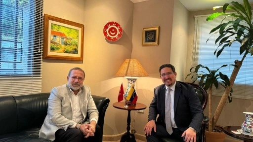 Zahid Akman, Venezuela Büyükelçisi Aydan Karamanoğlu'nu ziyaret etti