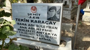 Zarar verilen şehit mezarına kamera yerleştirildi
