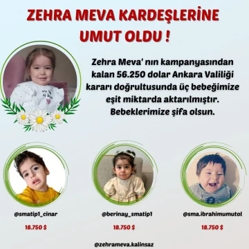 Zehra Meva kardeşlerine umut oldu
